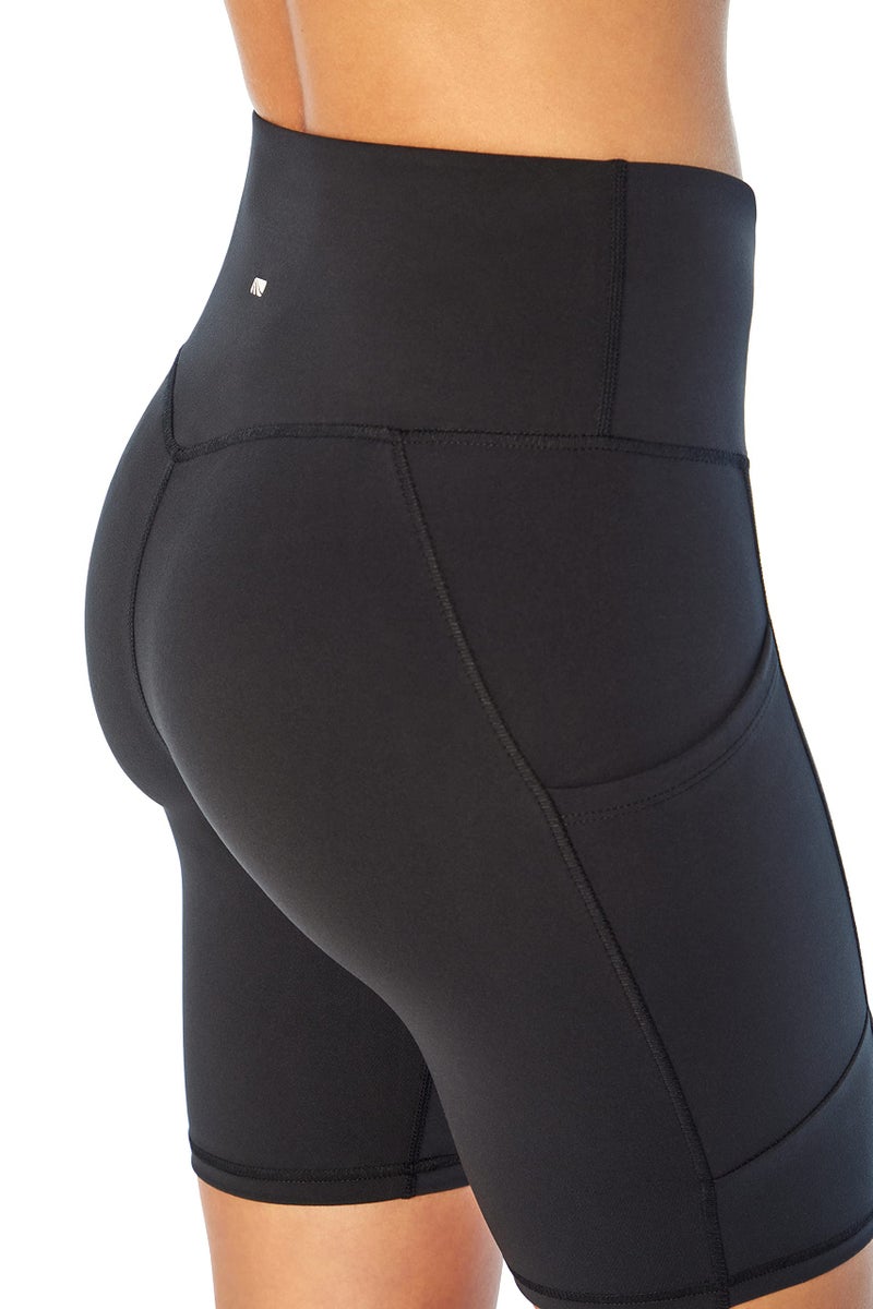 Marika Women's Standard Lucy High Rise Tummy Control Short, Black, Medium - Image 5
